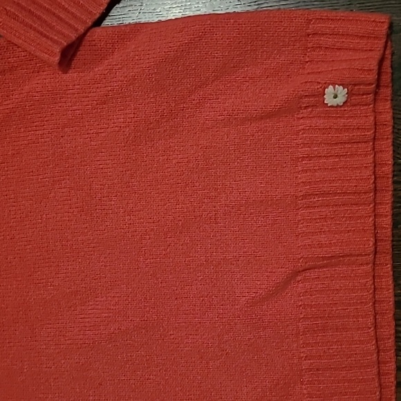 WoolRich Lambs Wool Winter Coral Heather Fair Isle 1/4 Zip Wmns 2XL Sweater Warm - Picture 8 of 16